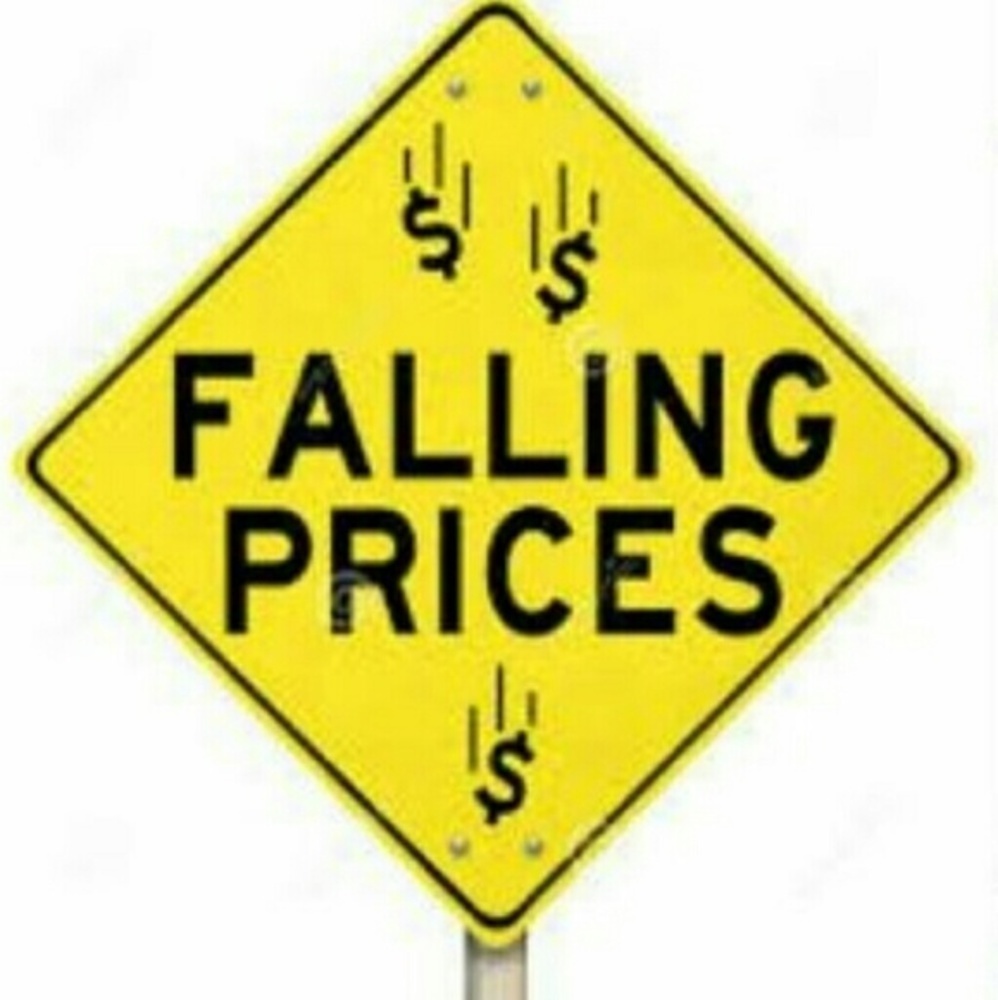 Watch out for falling prices!!!